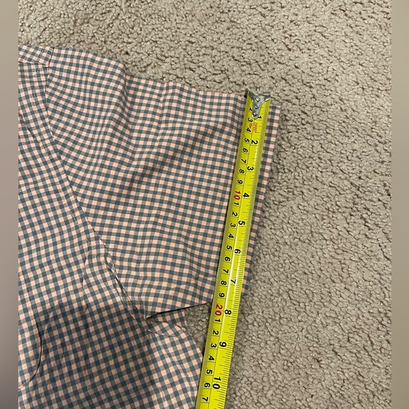 Mens's OLD NAVY gingham button-up checkered short sleeve polo - Picture 10 of 10